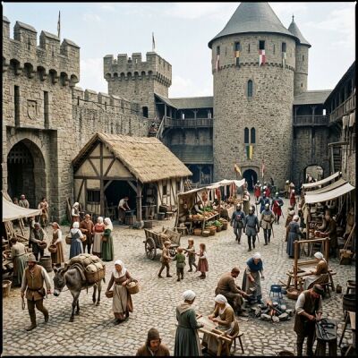 Leben auf der Burg: Alltag, Menschen und Räume im Mittelalter - Burgleben im Mittelalter: Alltag &amp; Menschen