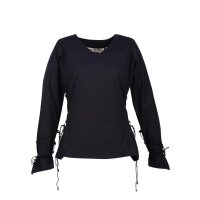 Market-Medieval Blouse Aila Laced black size XL