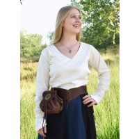 Market-Medieval Blouse Aila Laced natural white size S