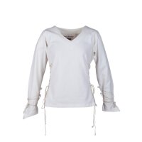 Market-Medieval Blouse Aila Laced natural white size S