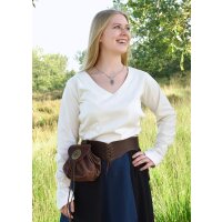 Market-Medieval Blouse Aila Laced natural white size L