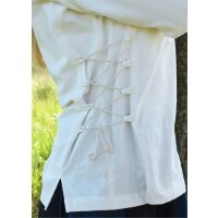 Market-Medieval Blouse Aila Laced natural white size L
