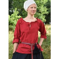 Market-Medieval Blouse Birga 3/4 arm red size S