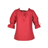 Market-Medieval Blouse Birga 3/4 arm red size M