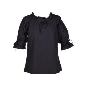 Market-Medieval Blouse Birga 3/4 arm black size M