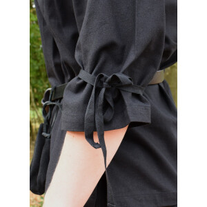 Market-Medieval Blouse Birga 3/4 arm black size L