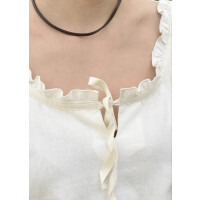 Market-Medieval Blouse Birga 3/4 arm natural white size S