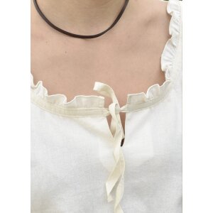 Market-Medieval Blouse Birga 3/4 arm natural white size M