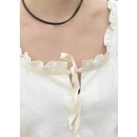 Markt-Mittelalter Bluse Birga 3/4 Arm Natur Größe M