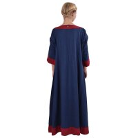 Germanisches Kleid Gudrun Blau/Rot Größe XL