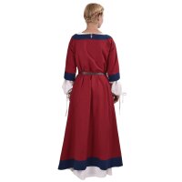 Germanic dress Gudrun red/blue size S