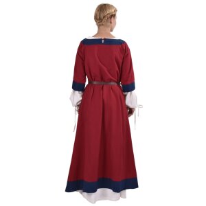 Germanic dress Gudrun red/blue size M