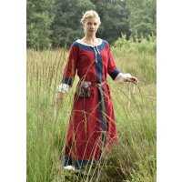 Germanic dress Gudrun red/blue size XL