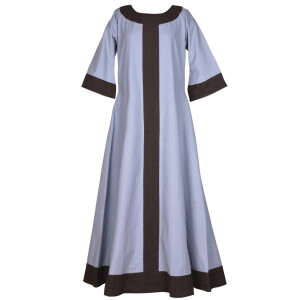 Germanic dress Gudrun bluegrey/brown size XXL