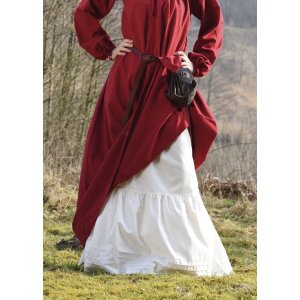 Market-medieval skirt or pirate skirt natural white size L/XL