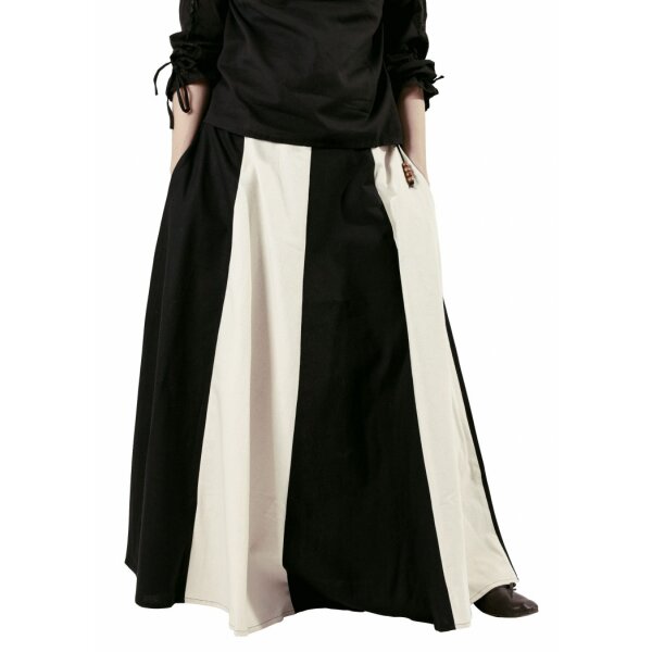 Market-Medieval skirt black/natural white size S