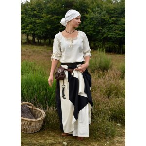 Market-Medieval skirt black/natural white size M
