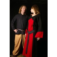 Larp Kleid Aurora Schwarz / Rot Größe S