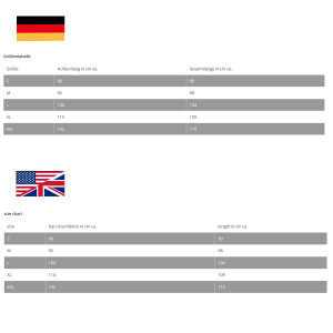 Mittelalterlicher Rock Schwarz / Weiß Größe XXL