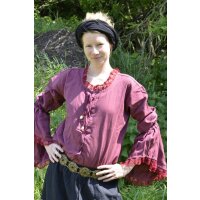 Market-Medieval blouse wine red size S