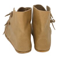 Mittelalter Schuhe Typ London einfach genagelte Sohle Naturbraun 32