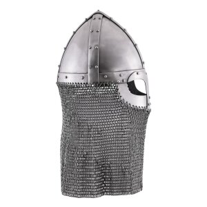 Vendel Period spectical helmet with chainmail aventail, battle-ready