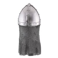 Vendel Period spectical helmet with chainmail aventail, battle-ready