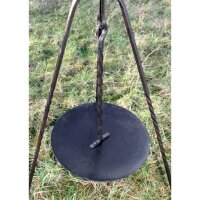 Hanging pan for tripod