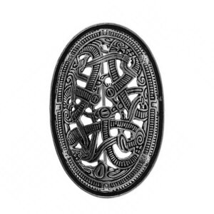 Viking Oval Brooch Morberg in Jelling Style