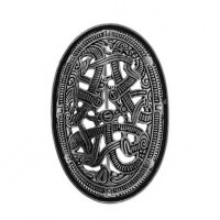 Viking Oval Brooch Morberg in Jelling Style