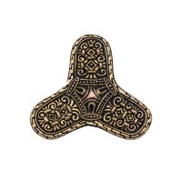 Viking Trefoil-Shaped Cloak Ornament Värnamo bronze