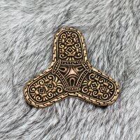 Viking Trefoil-Shaped Cloak Ornament Värnamo bronze