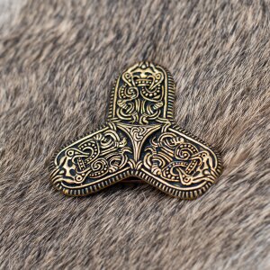 Viking Trefoil-Shaped Cloak Ornament Tranby bronze