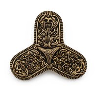 Viking Trefoil-Shaped Cloak Ornament Tranby bronze