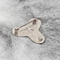 Viking Trefoil-Shaped Cloak Ornament Tranby silver