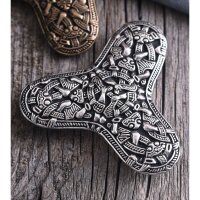 Viking Trefoil-Shaped Cloak Ornament Kaupang, Oseberg-style silver