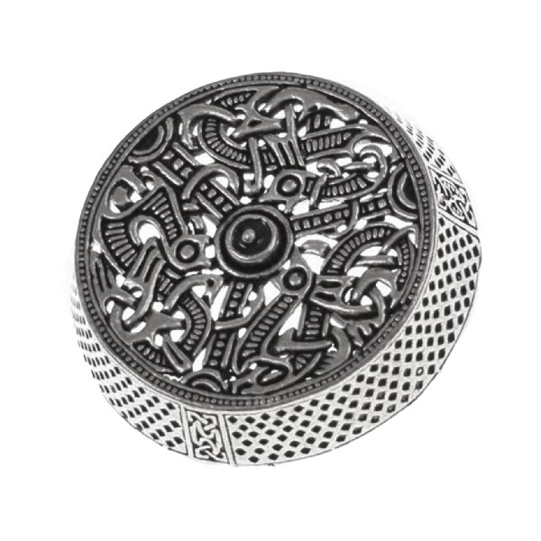 Small Viking Box Brooch Gotland silver