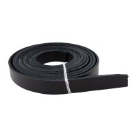 straps for belts vegetal cow leather black 15mm