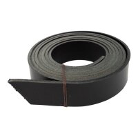 straps for belts vegetal cow leather black 30mm