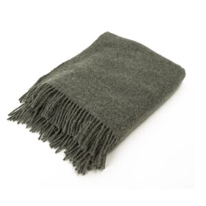 Sheepwool blanket grey 130x190cm