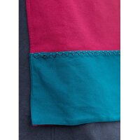 Viking apron dress embroidered red / green-blue