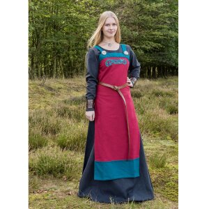 Wikinger Überkleid mit Stickerei Rot M