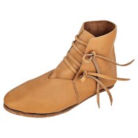 Half-Boots laced with nailed sole  natural brown 37