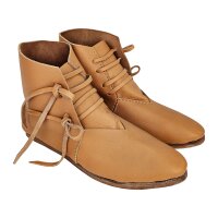 Half-Boots laced with nailed sole natural brown 43