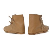 Half-Boots laced with nailed sole natural brown 45