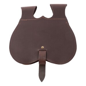 Medieval kidney bag in black or brown