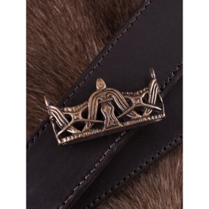 Plaque de bouche pour fourreau de sabre viking, laiton...