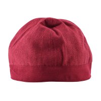 Birka Cap with Herringbone Pattern, wine red