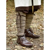 Viking Winningas / Leg Wraps, Herringbone Pattern, Brown/Natural colored