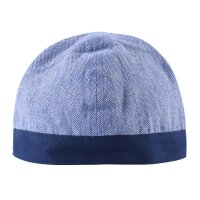 Birka Cap with Herringbone Pattern, blue M